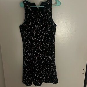 Banana Republic Navy A Line Midi Dress Sz 14